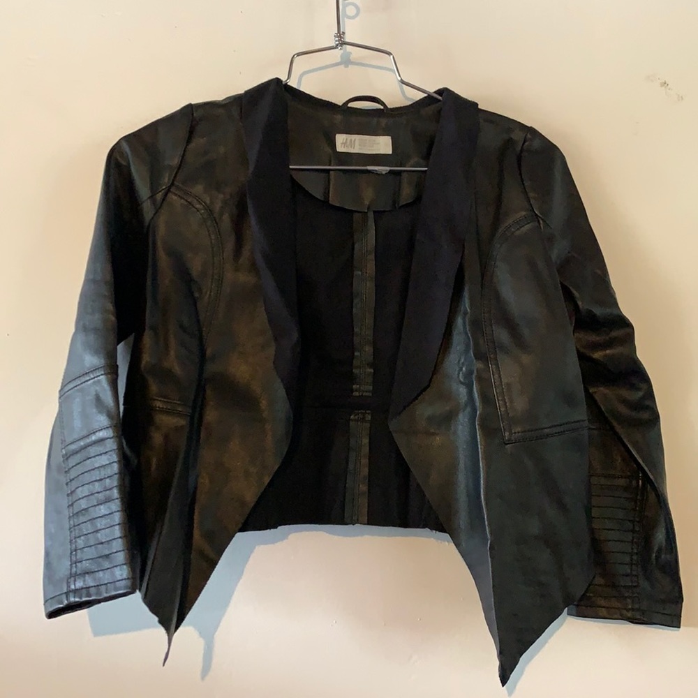 H&M vegan leather jacket